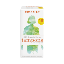 Emerita Organic Cotton Regular Tampons 16 tampons E03404