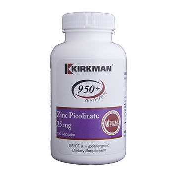 Kirkman Labs Zinc Picolinate 25 mg 150 caps K54231