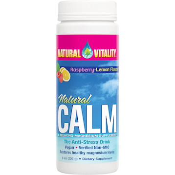 Natural Vitality Natural Calm Raspberry Lemon 8 oz NV0100