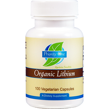 Priority One Vitamins Lithium Organic 5mg 100 vegcaps LITH5