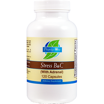 Priority One Vitamins Stress BampC w Adrenal 120 caps ANT27