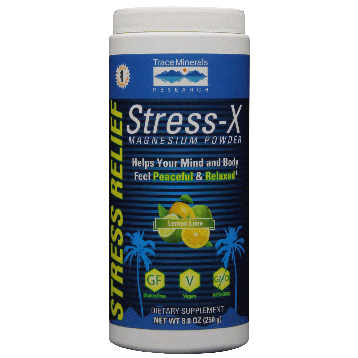 Trace Minerals Research Stress X Magnesium Lemon Lime 8.8 oz T02748