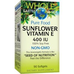Whole Earth and Sea Sunflower Vitamin E 400IU 90 softgels W55139