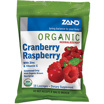 Zand Herbal Herbalozenge Cranberry Raspberry 18 lozenges Z00296